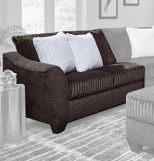 Peak Living - 640 Greame Espresso/Massis Espresso LSF 1-arm Loveseat in Brown - 64016-4024 view 1