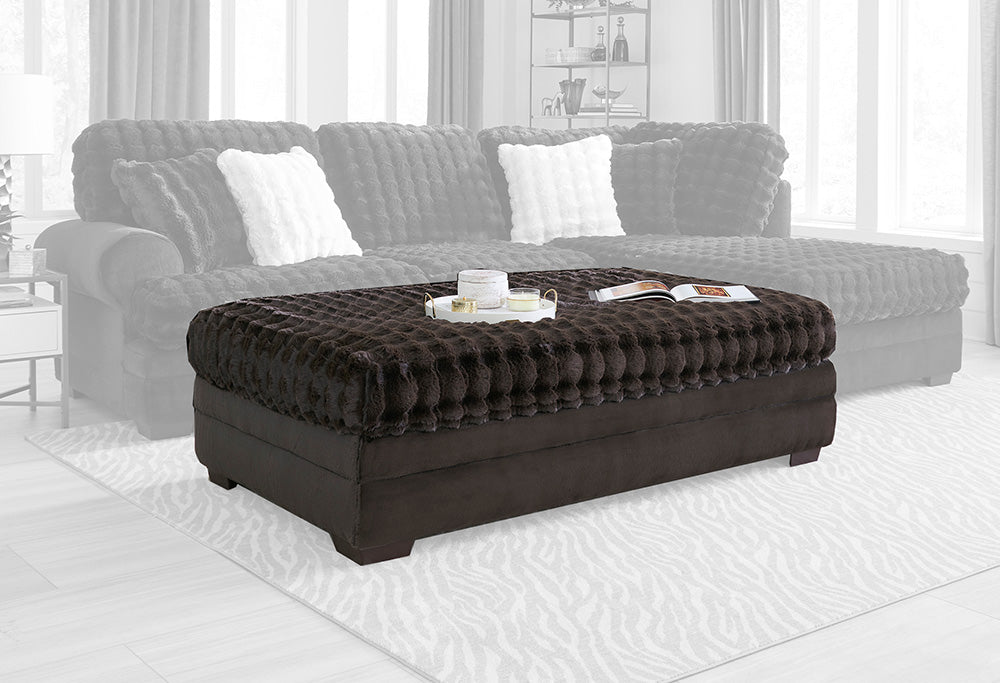 Peak Living - 7000 Kama Expresso/Crown Expresso Ottoman in Brown - 7005-2251 view 1