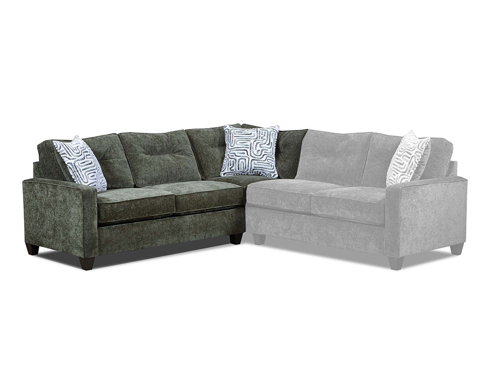 Peak Living - 710 Braves Olive LSF Corner Sofa in Green - 71010-5865 view 1