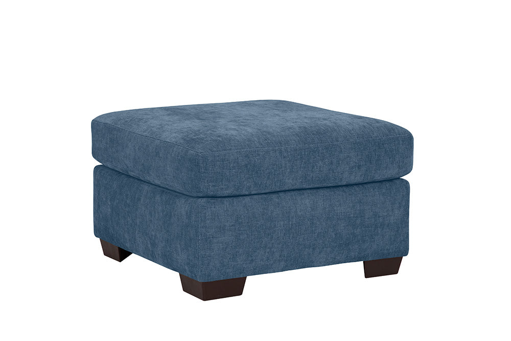 Peak Living - 730 Cardiff Slate Ottoman in Blue - 73005-4701 view 1