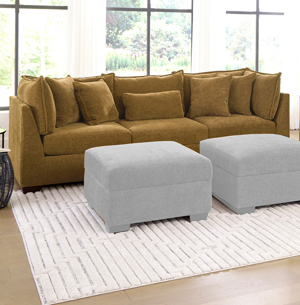 Peak Living - 850 Dino Amber Sofa in Amber - 85024-4354_85024-4354_85011-4354 view 1