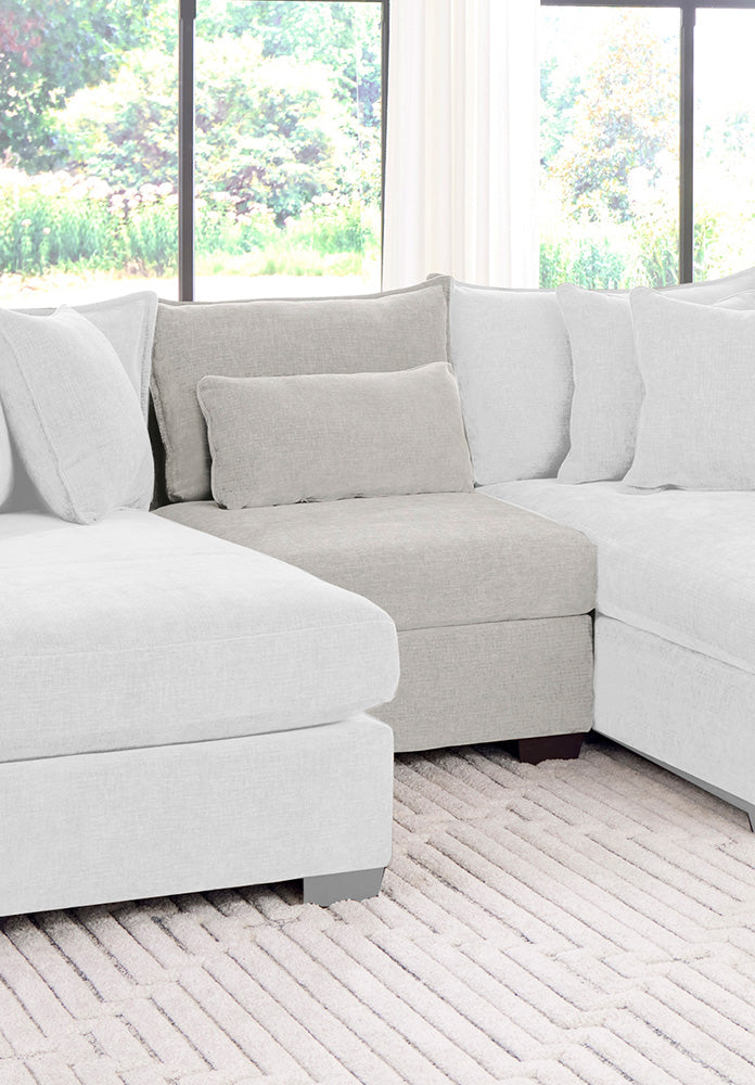 Peak Living - 850 Dino Ivory Armless in Ivory - 85011-4353 view 1