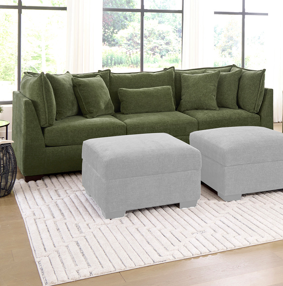 Peak Living - 850 Dino Olive Sofa in Green - 85024-4352_85024-4352_85011-4352 view 1