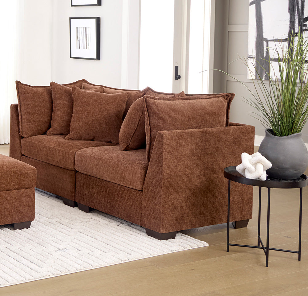 Peak Living - 850 Dino Rust Loveseat in Rust - 85024-4351_85024-4351 view 1