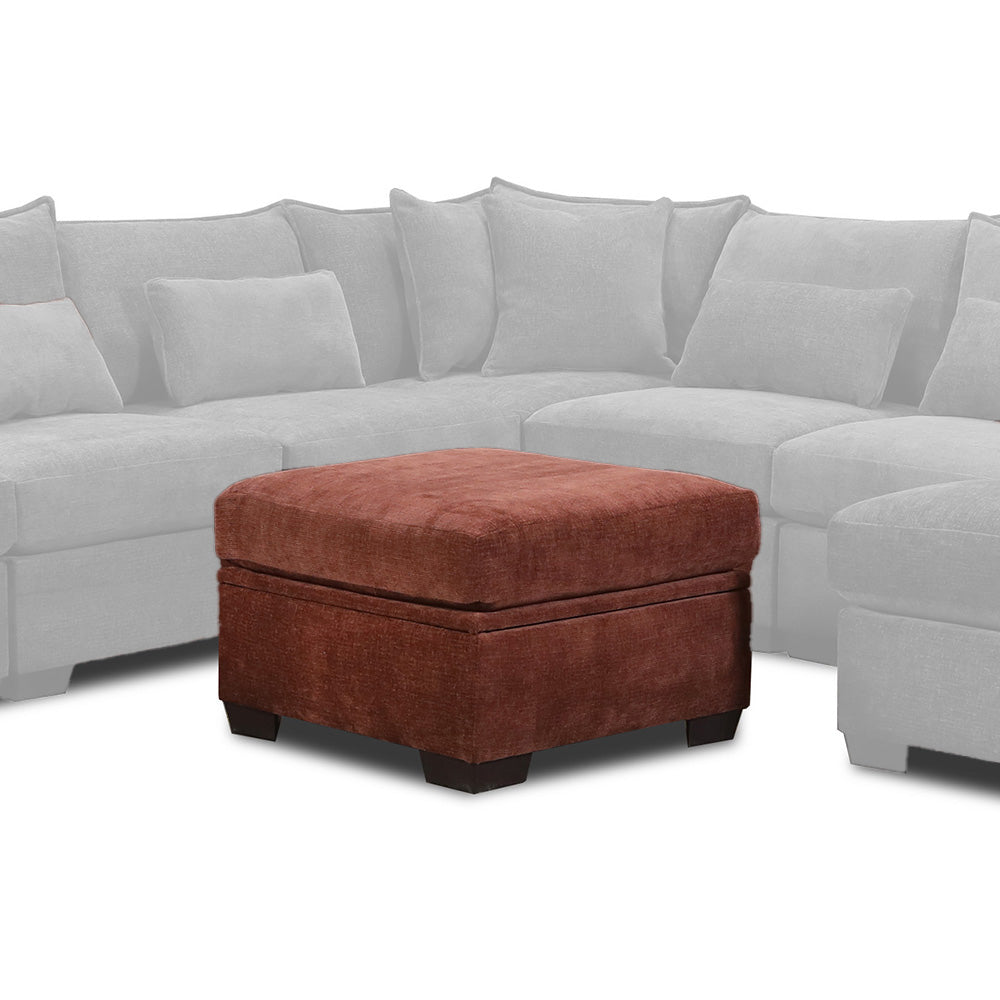 Peak Living - 850 Dino Rust Storage Ottoman in Rust - 85006-4351 view 1