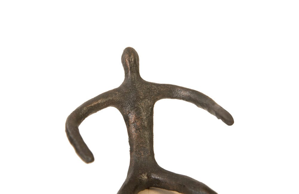 Phillips Collection - Abstract Figure on Bleached Wood Base, Bronze Finish - TH96039 view 3