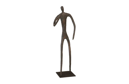 Phillips Collection - Abstract Figure on Metal Base, Bronze Finish, Elbow Bent - TH96034 view 1