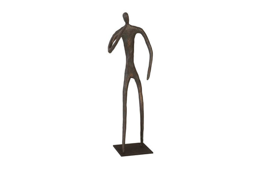 Phillips Collection - Abstract Figure on Metal Base, Bronze Finish, Elbow Bent - TH96034 view 1