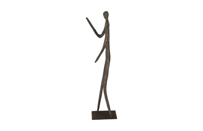 Phillips Collection - Abstract Figure on Metal Base, Bronze Finish, Elbow Bent - TH96034 view 2