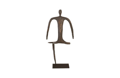 Phillips Collection - Abstract Figure on Metal Base, Bronze Finish, Leg Folded - TH96036 view 3