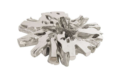Phillips Collection - Abyss Cast Root Coffee Table With Glass, Silver Leaf - PH67967 veiw 2
