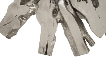 Phillips Collection - Abyss Cast Root Coffee Table With Glass, Silver Leaf - PH67967 veiw 3