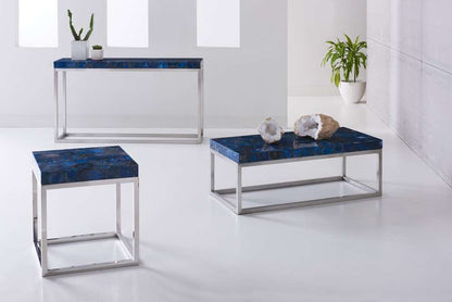Phillips Collection - Agate Coffee Table, Stainless Steel Base - CH87923 veiw 4