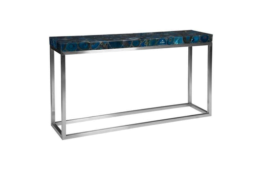 Phillips Collection - Agate Console Table, Stainless Steel Base - CH87919 veiw 1