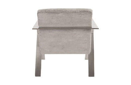 Phillips Collection - Allure Club Chair, Diva Gray , Stainless Steel Frame - PH81456 veiw 3
