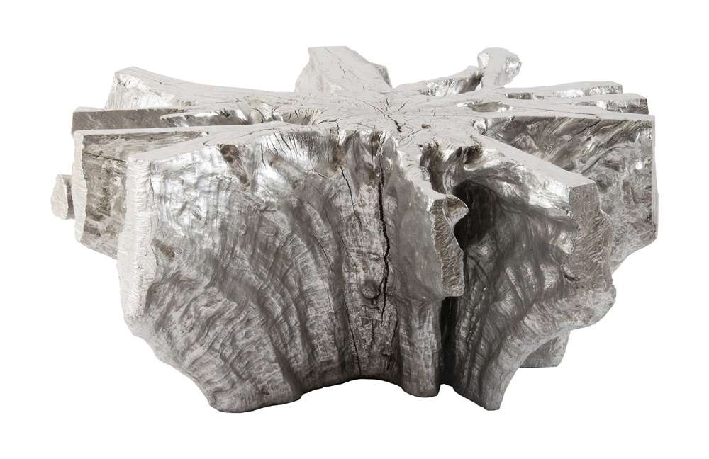 Phillips Collection - Asterisk Cast Root Coffee Table, Silver Leaf - PH67496 veiw 1