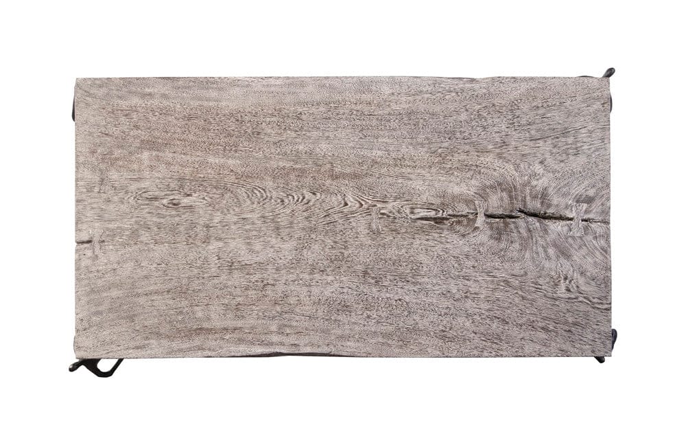 Phillips Collection - Atlas Coffee Table, Chamcha Wood, Gray Stone Finish, Metal - TH100838 view 2