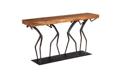 Phillips Collection - Atlas Console Table, Chamcha Wood, Natural, Metal - TH100840 view 1