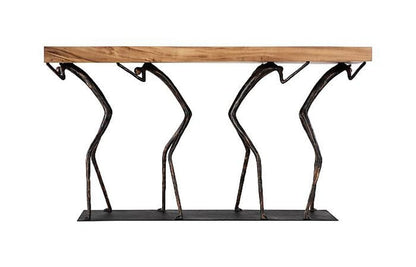 Phillips Collection - Atlas Console Table, Chamcha Wood, Natural, Metal - TH100840 view 4