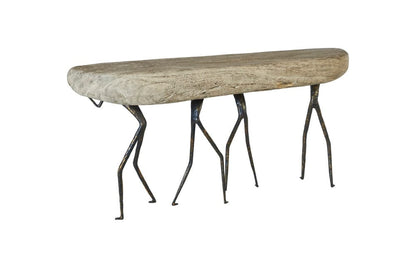 Phillips Collection - Atlas Console Table, Gray Stone Finish, Metal - TH100399 view 3