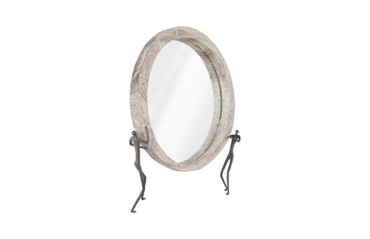 Phillips Collection - Atlas Mirror, Chamcha Wood, Gray Stone Finish, Metal - TH100834 view 2