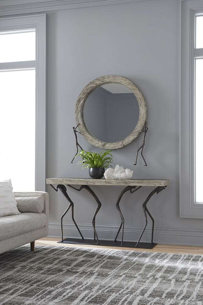 Phillips Collection - Atlas Mirror, Chamcha Wood, Gray Stone Finish, Metal - TH100834 veiw 5