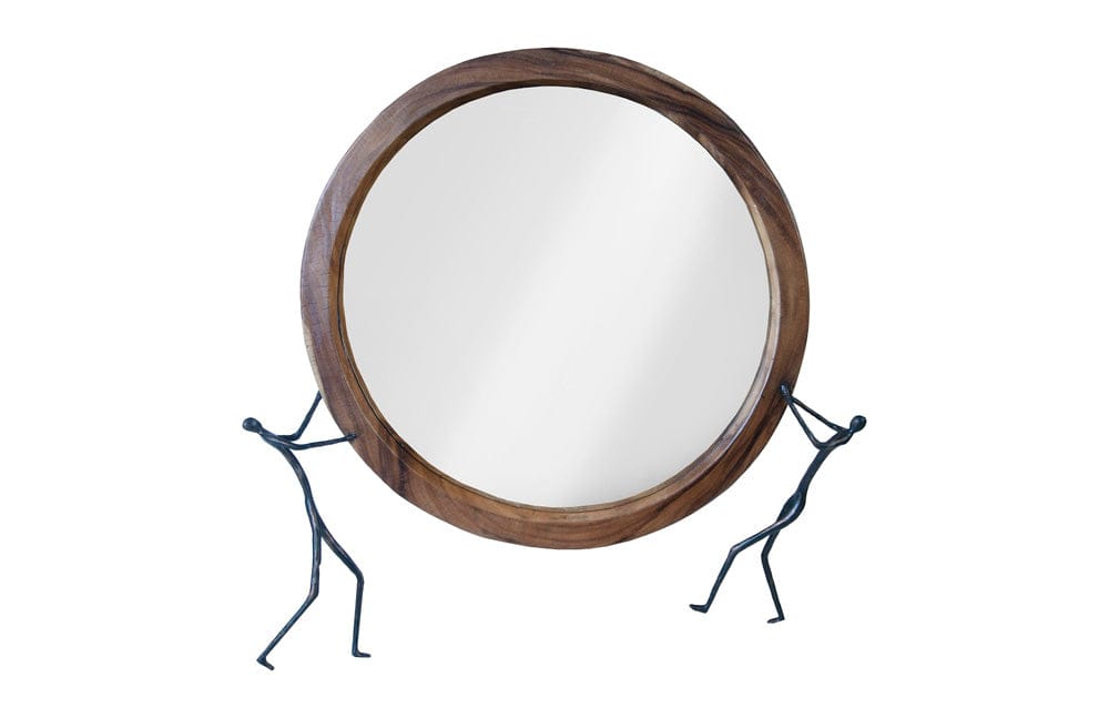 Phillips Collection - Atlas Mirror, Chamcha Wood, Natural, Metal - TH100569 view 1