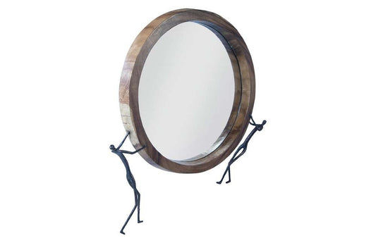 Phillips Collection - Atlas Mirror, Chamcha Wood, Natural, Metal - TH100569 veiw 2