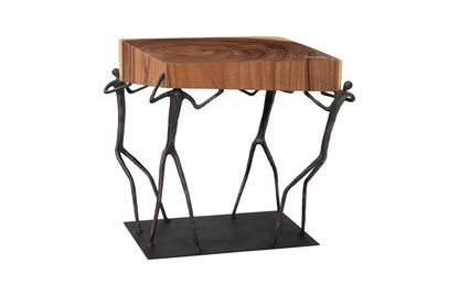 Phillips Collection - Atlas Side Table, Chamcha Wood/Metal, Natural - TH100397 view 1