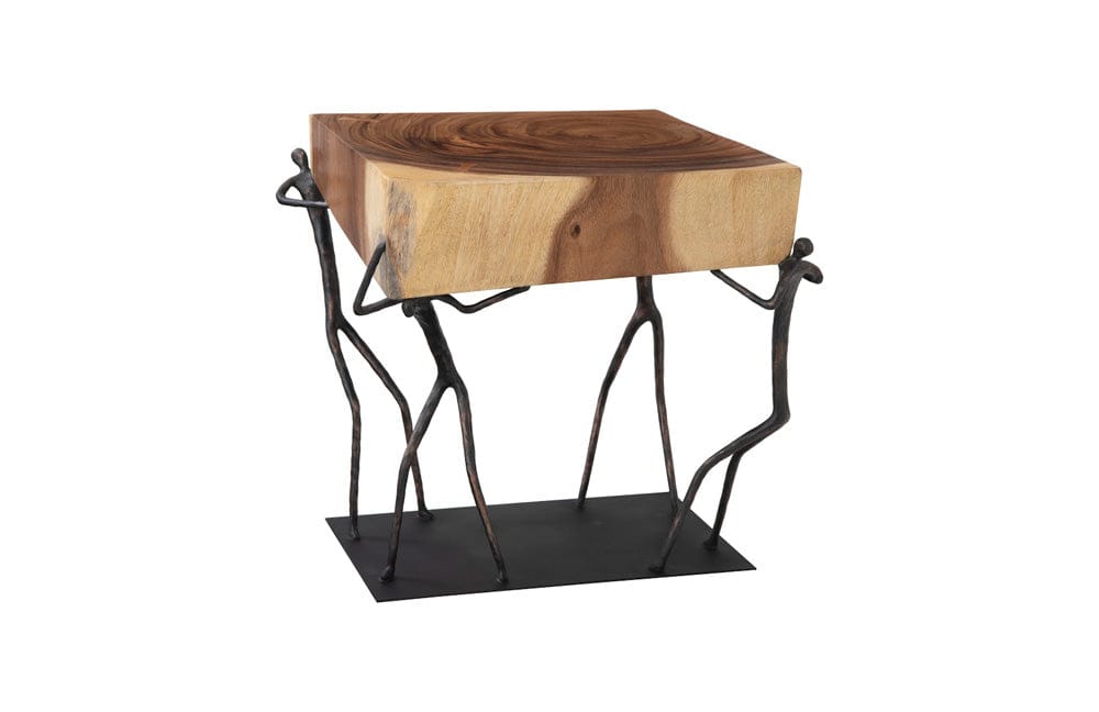 Phillips Collection - Atlas Side Table, Chamcha Wood/Metal, Natural - TH100397 view 3