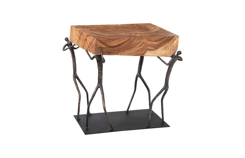 Phillips Collection - Atlas Side Table, Chamcha Wood/Metal, Natural - TH100397 view 5
