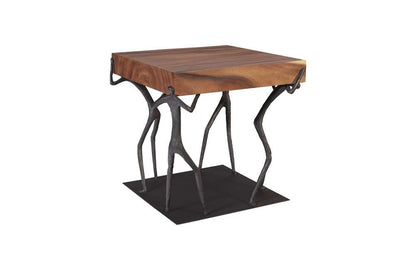 Phillips Collection - Atlas Side Table, Chamcha Wood, Natural, Metal - TH101824 veiw 1