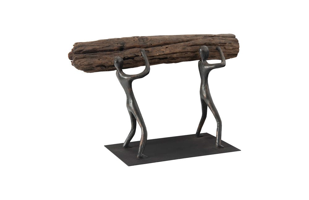 Phillips Collection - Atlas Tabletop Sculpture, Log Lift, With Base - TH100851 view 2
