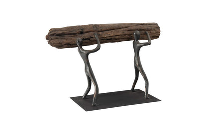 Phillips Collection - Atlas Tabletop Sculpture, Log Lift, With Base - TH100851 view 2