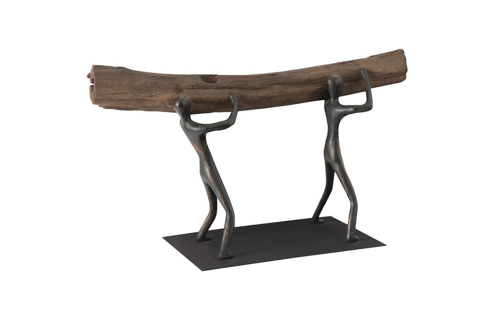 Phillips Collection - Atlas Tabletop Sculpture, Log Lift, With Base - TH100851 view 3