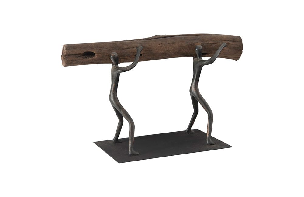Phillips Collection - Atlas Tabletop Sculpture, Log Lift, With Base - TH100851 view 4