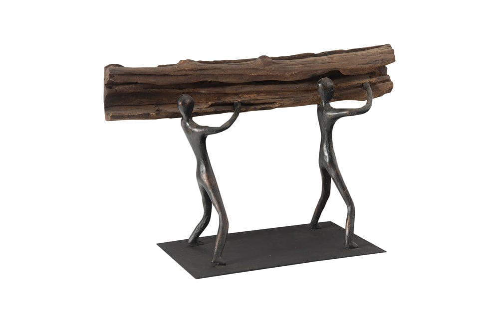 Phillips Collection - Atlas Tabletop Sculpture, Log Lift, With Base - TH100851 view 5