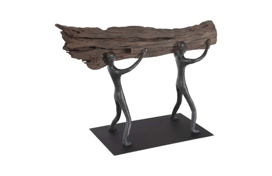 Phillips Collection - Atlas Tabletop Sculpture, Log Lift, With Base - TH100851 veiw 1