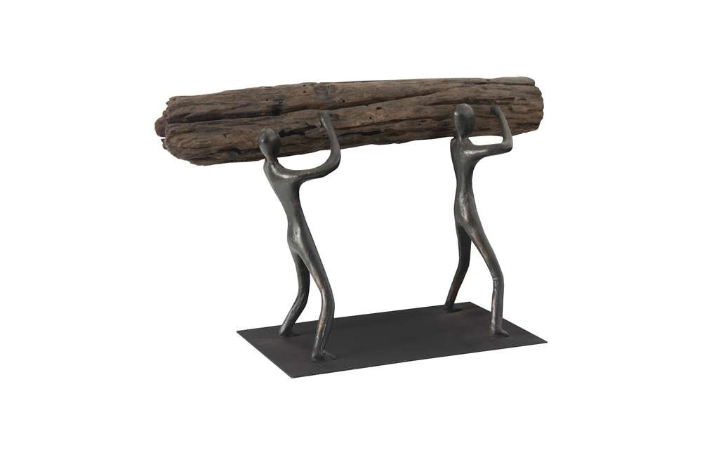 Phillips Collection - Atlas Tabletop Sculpture, Log Lift, With Base - TH100851 veiw 2