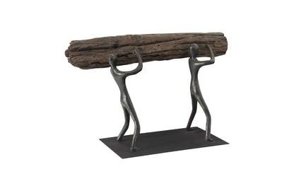Phillips Collection - Atlas Tabletop Sculpture, Log Lift, With Base - TH100851 veiw 2