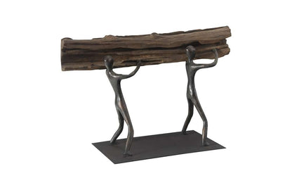 Phillips Collection - Atlas Tabletop Sculpture, Log Lift, With Base - TH100851 veiw 5
