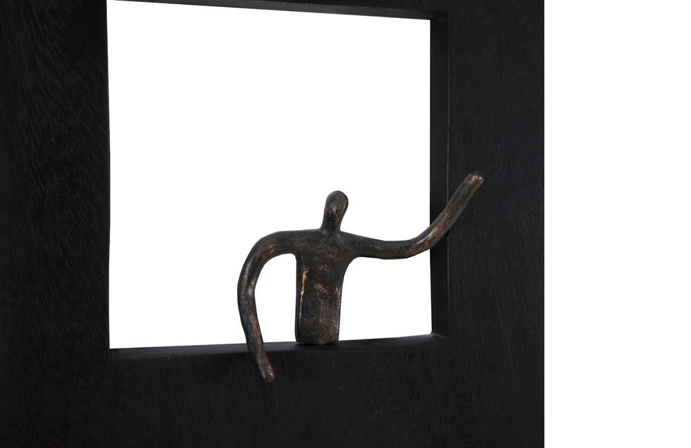 Phillips Collection - Atlas Wall Decor, Rectangle, Black - TH101657 veiw 4