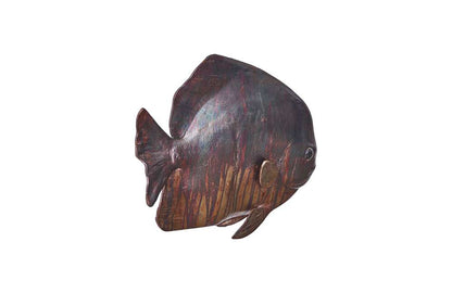 Phillips Collection - Australian Bat Fish Wall Sculpture, Resin, Copper Patina Finish - PH100653 veiw 2