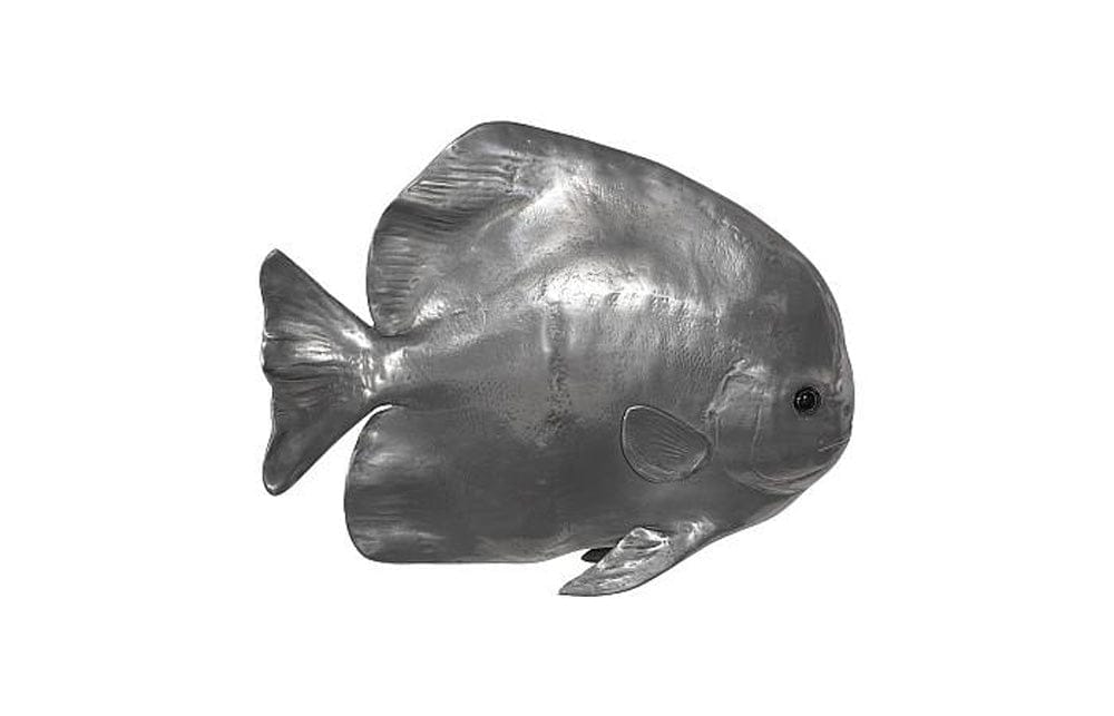 Phillips Collection - Australian Bat Fish Wall Sculpture, Resin, Polished Aluminum Finish - PH64558 view 1