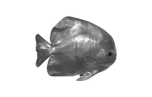 Phillips Collection - Australian Bat Fish Wall Sculpture, Resin, Polished Aluminum Finish - PH64558 view 1