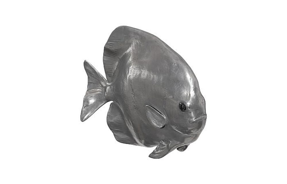 Phillips Collection - Australian Bat Fish Wall Sculpture, Resin, Polished Aluminum Finish - PH64558 view 2