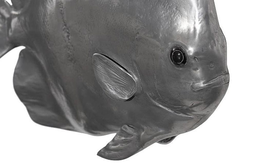 Phillips Collection - Australian Bat Fish Wall Sculpture, Resin, Polished Aluminum Finish - PH64558 view 3