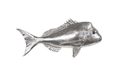 Phillips Collection - Australian Snapper Fish Wall Sculpture, Resin, Silver Leaf - PH64555 view 1