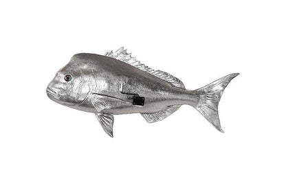 Phillips Collection - Australian Snapper Fish Wall Sculpture, Resin, Silver Leaf - PH64555 view 4