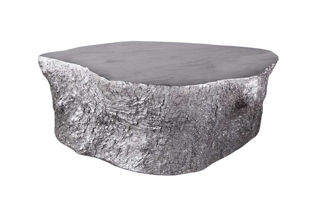 Phillips Collection - Bark Coffee Table, Silver Leaf - PH63166 veiw 1